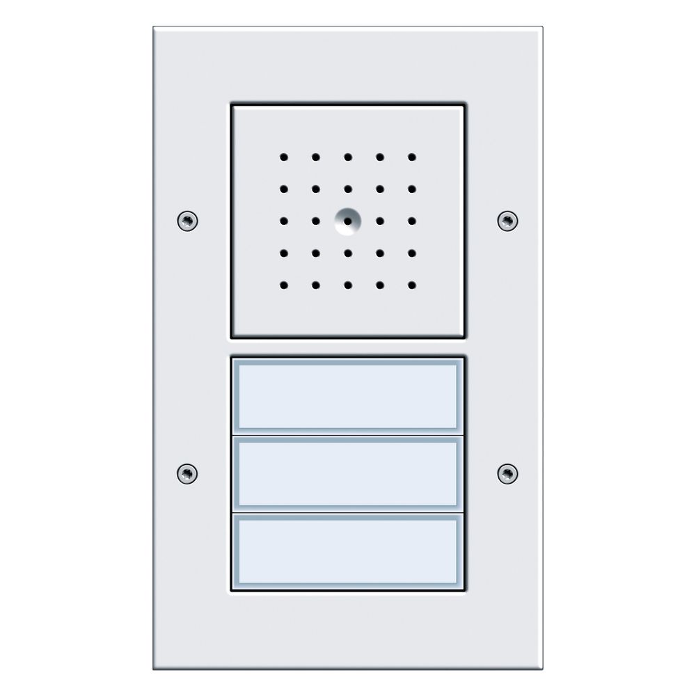 Poste de porte Gira AP 3 voies, 19 mm, blanc pur, 126766
