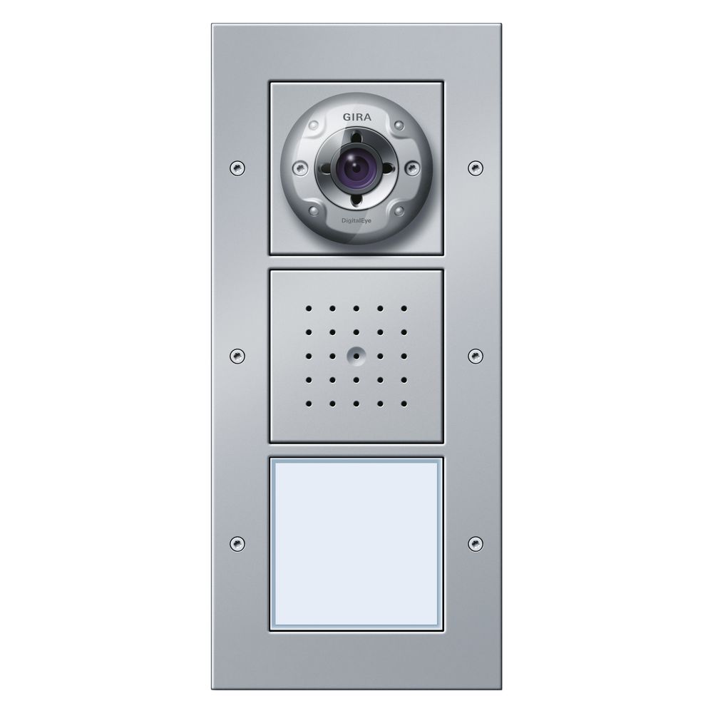 Poste de porte vidéo Gira AP 1 voie, 126965, aluminium