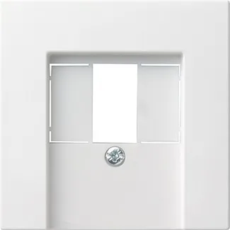 Gira Couvercle pour boîte de connexion TAE et USB Système 55, blanc pur satiné, 027627