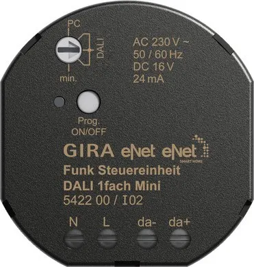 Unité de commande radio Gira Funk Steuereinheit Mini 542200
