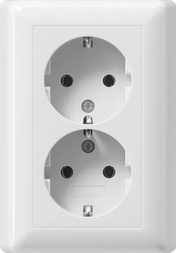 Gira Prise Schuko double rws-gl 078803