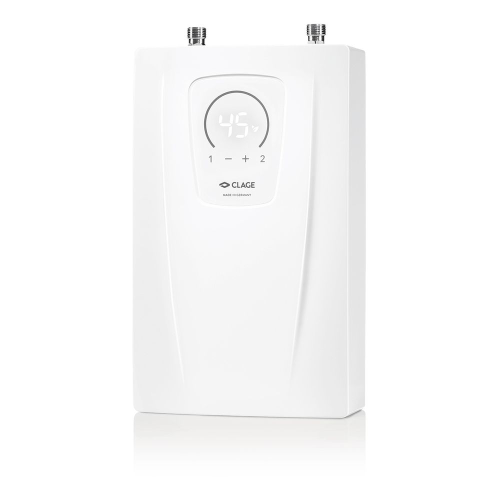 Chauffe-eau instantané CLAGE CEX-U 11/13,5 kW 400 V sous évier débit max. 4,8/5,8 l/min système MPS réglable avec technologie IES et contrôle TTC