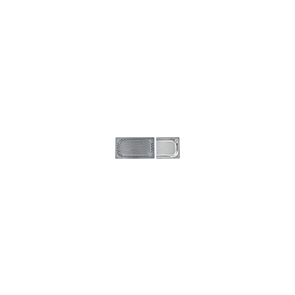 CLAGE KAT1 Tableau en acier inoxydable 325x175 mm sans raccordement des eaux usées pour distributeurs d'eau bouillante