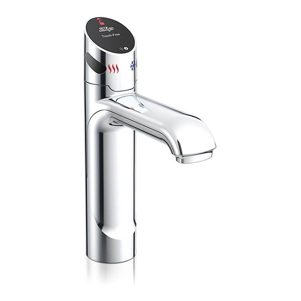 CLAGE Zip Touch-Free BC Robinet chromé brillant 116 mm, bec fixe pour eau bouillante et réfrigérée, pour HydroTap