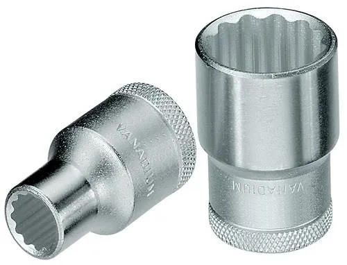Douille à cliquet GEDORE 1/2" 12 pans, largeur de clé 21 mm - Réf. 6134520