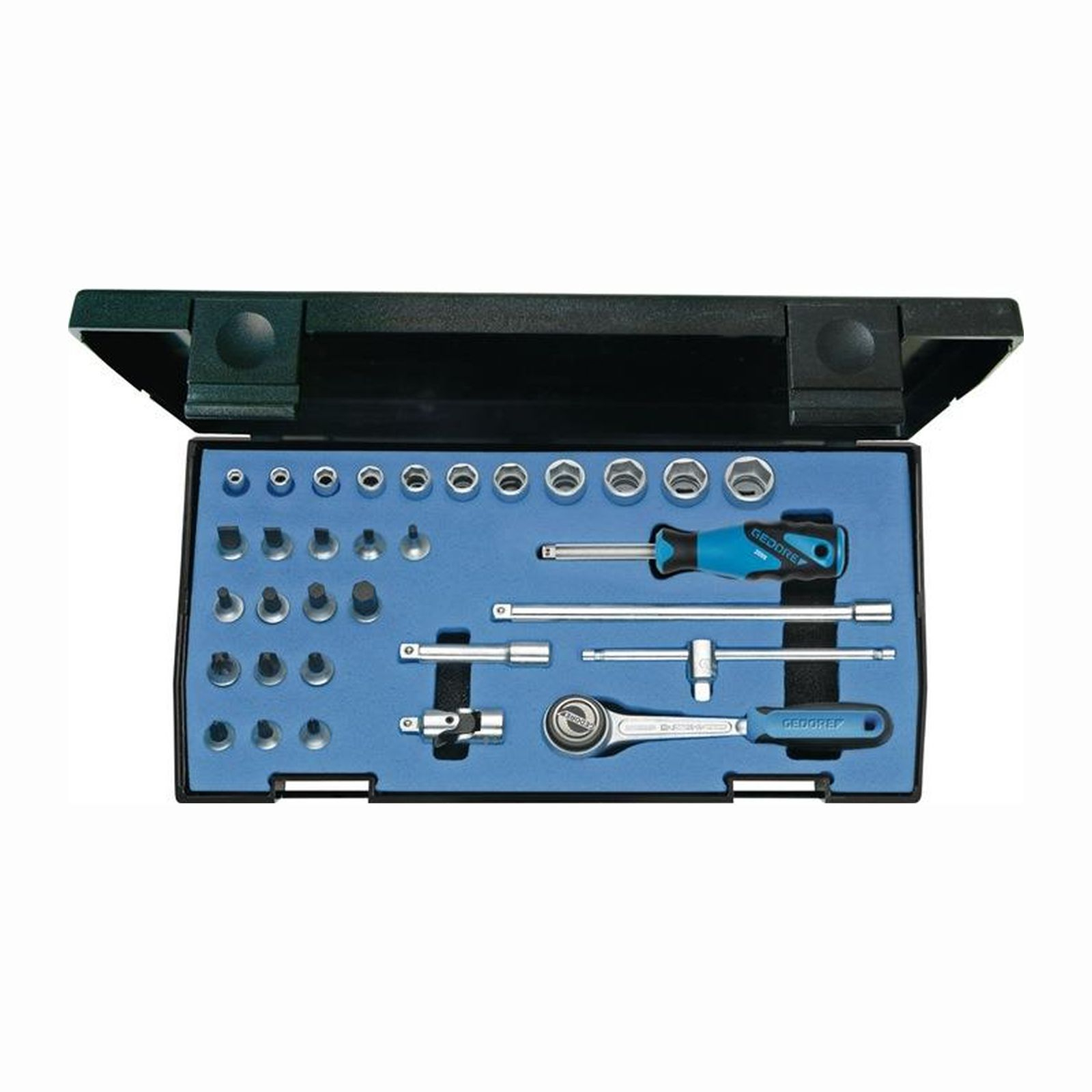 Gedore jeu de douilles 20 IMU-3 32 pièces 1/4" 4-14 mm 72 dents 6 pans