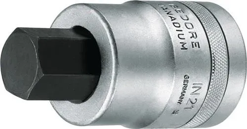 Insert pour douille Gedore IN 21 1 pouce 6 pans intérieurs SW 24 mm L. 90 mm