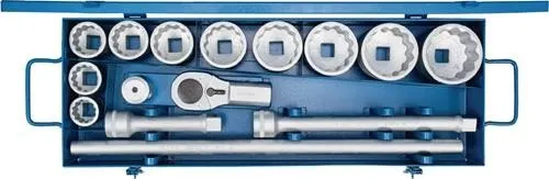 Jeu de douilles Gedore D 21 EMU-10 15 pièces 1 pouce SW 36-80 mm Z.32 12 pans