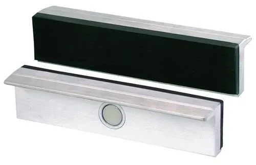 Mâchoire de protection Heuer pour étau type G pour largeur de mâchoire 160 mm avec revêtement en caoutchouc et aluminium