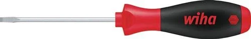 Tournevis fente Wiha SoftFinish 302, 4,0x0,8x100 mm, lame ronde, acier chrome-vanadium-molybdène
