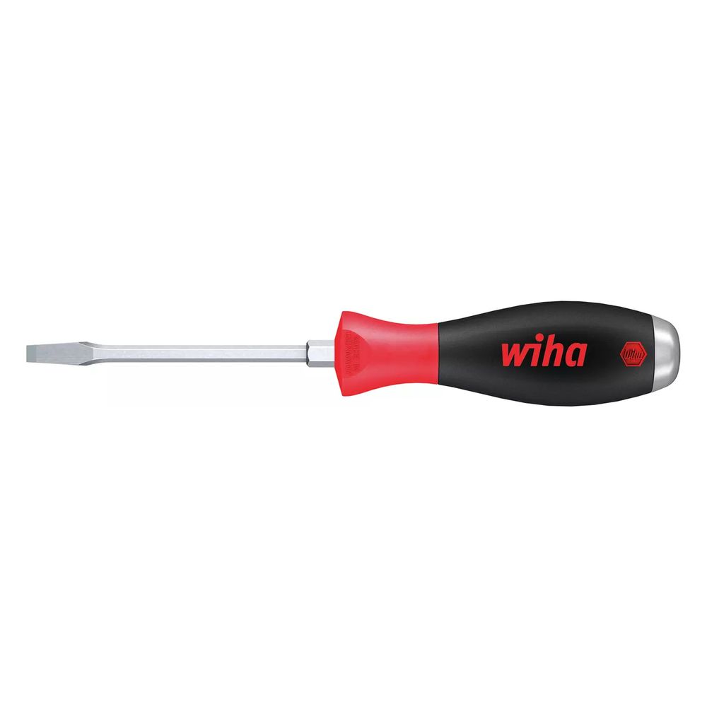 Tournevis fendu Wiha SoftFinish à lame hexagonale continue et calotte en acier massif