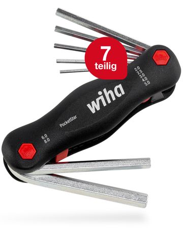 Set Wiha Multitool PocketStar à 7 pans 7 pièces avec support SB