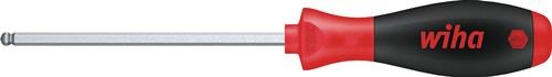 Tournevis à tête hexagonale Wiha avec tête sphérique 367, SW 1,5 mm, 75x179 mm, acier au chrome-vanadium, chromé mat