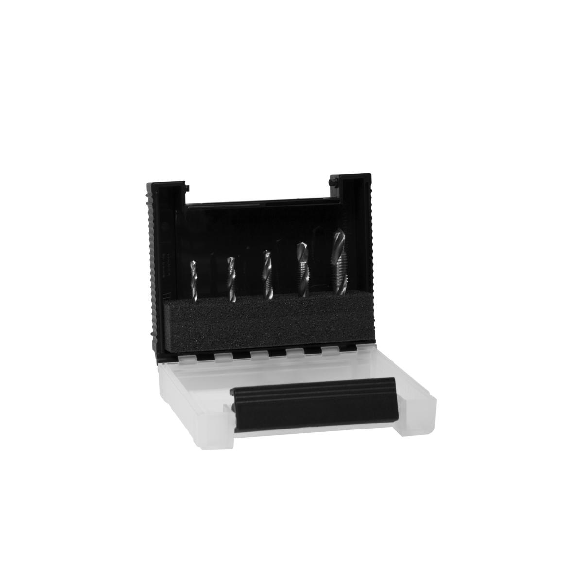 Jeu de mèches à fileter combinées Wiha 5 pièces - 1/4 pouce en boîte