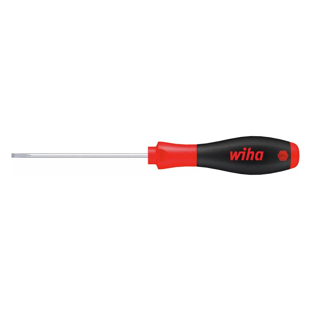 Tournevis Wiha SoftFinish® à lame fendue et pointe ronde pour vis profondes