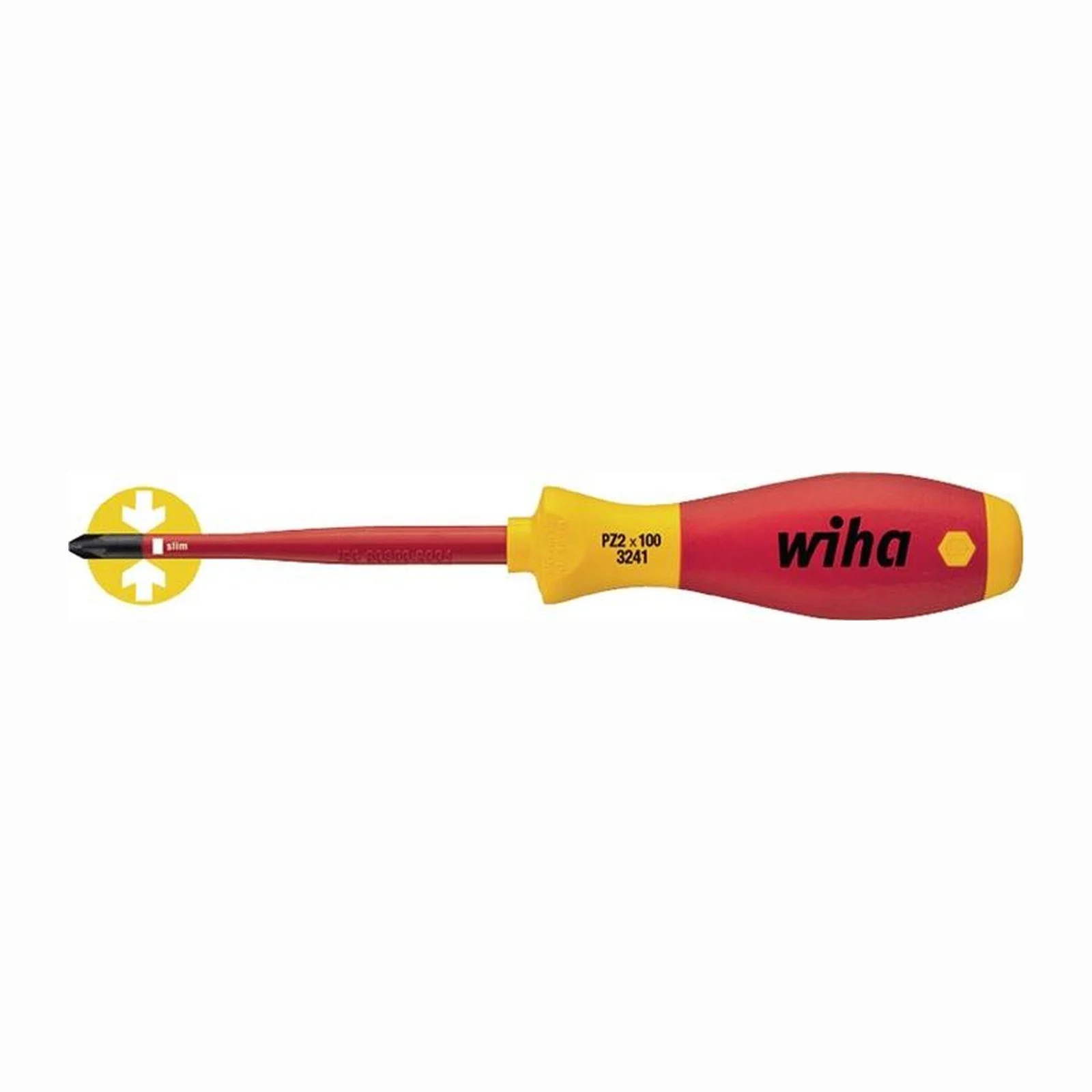 Tournevis Wiha SoftFinish electric slimFix PlusMinus/Pozidriv - 10 pièces
