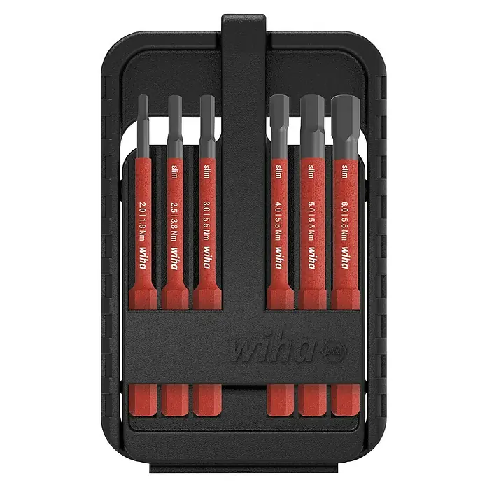 Set de bits Wiha slimBit electric - 6 pièces