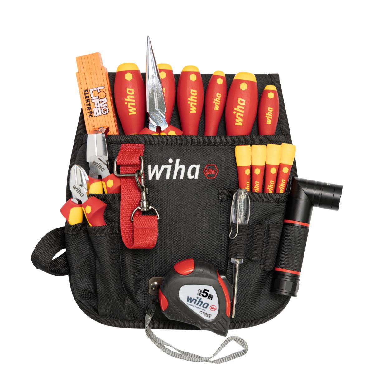 Wiha set d'outils électricien mixte, 18 pcs. incl. pochette de ceinture