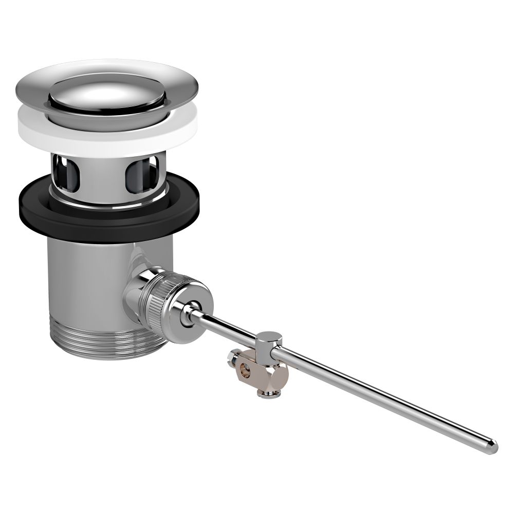Soupape de vidange hansgrohe chromée pour mitigeurs de lavabo et bidet avec tige de traction HANSGROHE