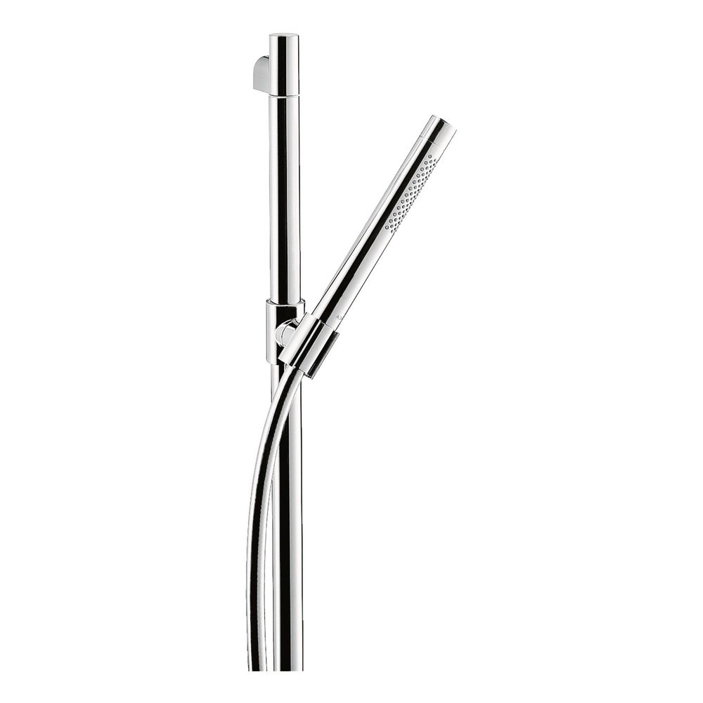 Set de douche AXOR STARCK chromé avec pommeau de douche à main 2 jets et barre de douche AXOR