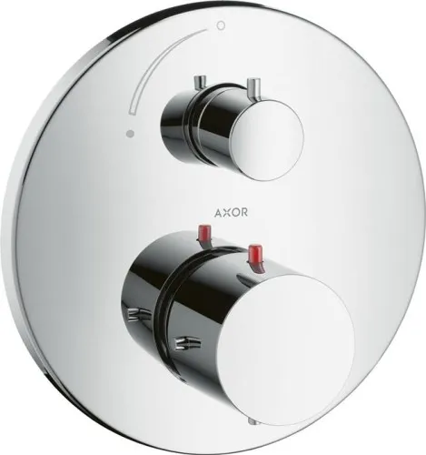 Thermostat de douche Axor HG STARCK UP chromé avec vanne d'arrêt