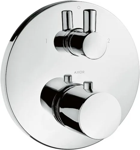 Thermostat Axor HG UNO2 UP avec vanne d'arrêt et de commutation chromé