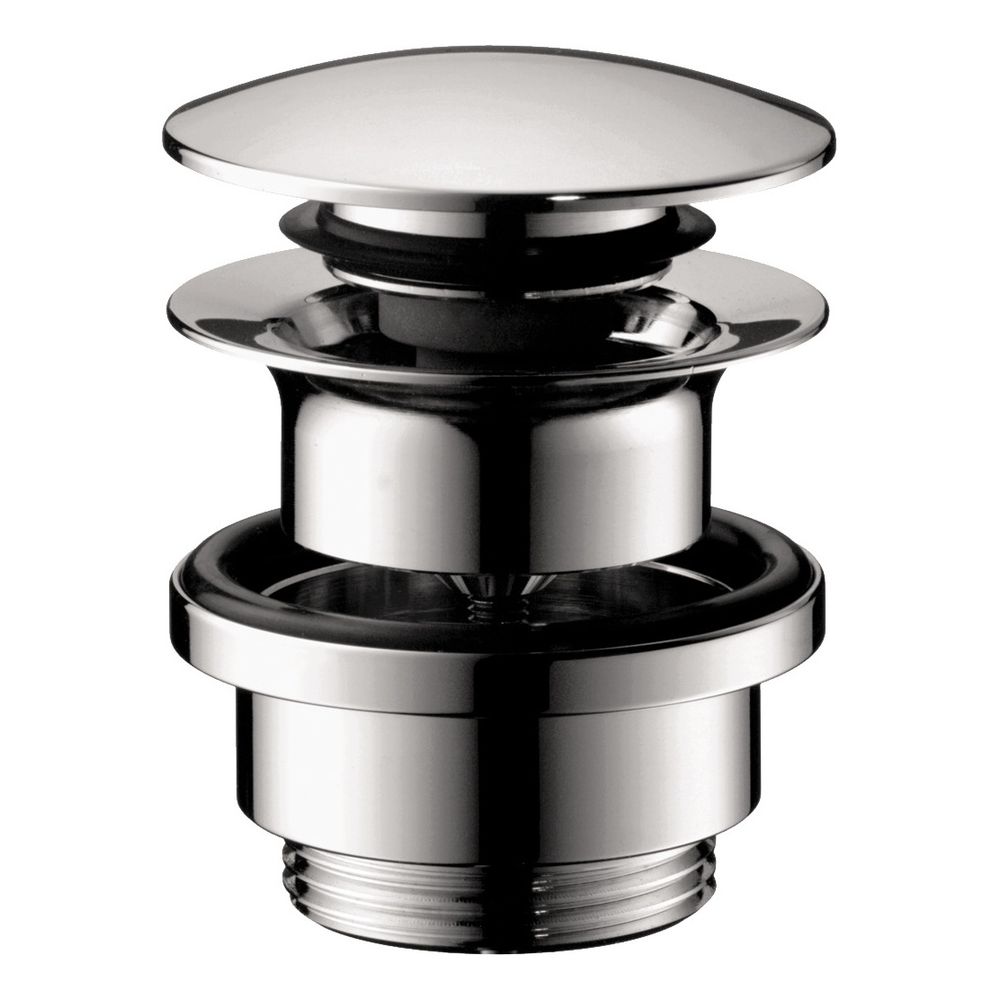 Clapet d'évacuation hansgrohe chrom pour mitigeurs de lavabo et bidet Push-Open HANSGROHE