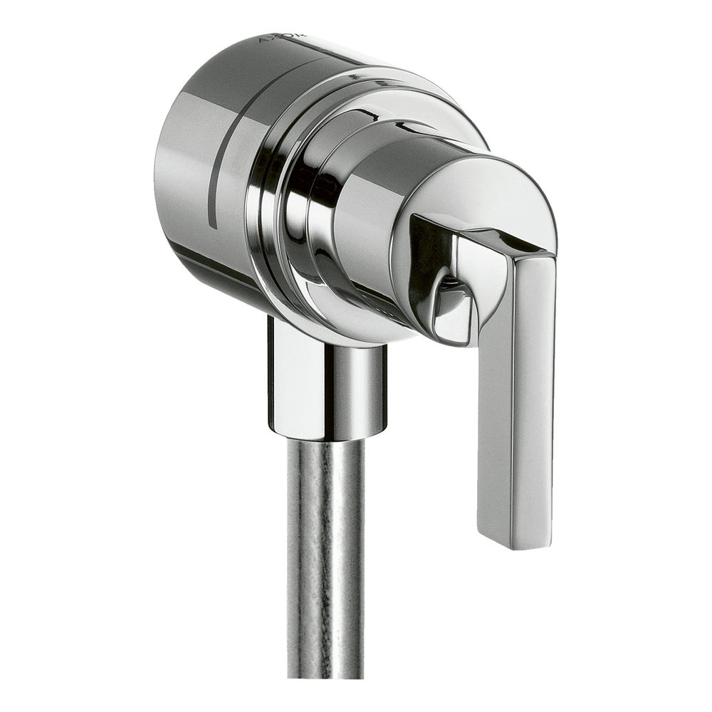 Hansgrohe AXOR Citterio Vanne d'arrêt de paroi, anti-retour, vanne d'arrêt, levier, Chrome