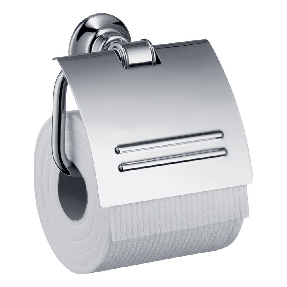 Hansgrohe AXOR Montreux porte-rouleau de papier toilette, couvercle, 158x106 mm, entraxe de perçage 35 mm, Chromé
