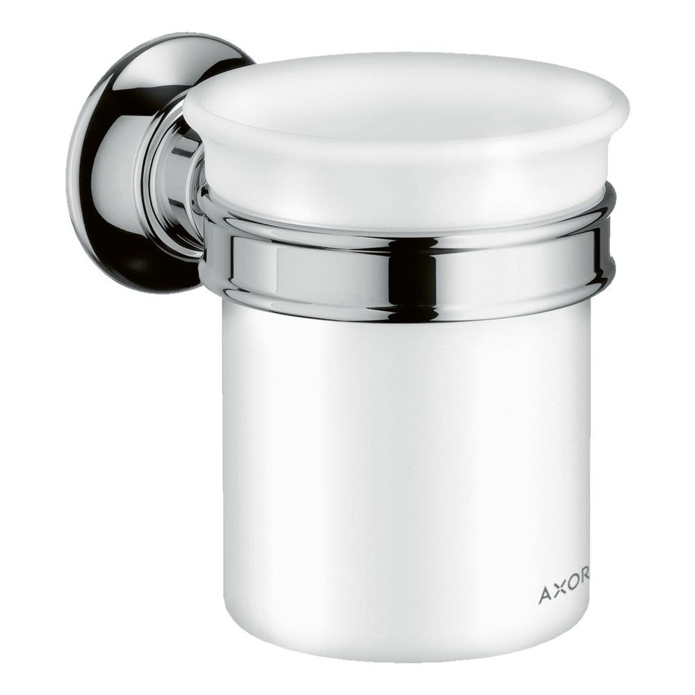 Hansgrohe AXOR Montreux porte-brosse à dents, fixation murale, métal/porcelaine, 106x87x121 mm, chromé
