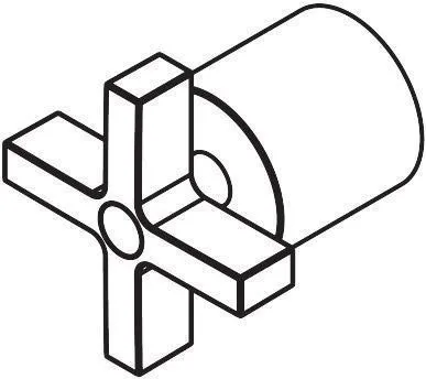 Axor HG Poignée en croix Citterio pour thermostat AP chr