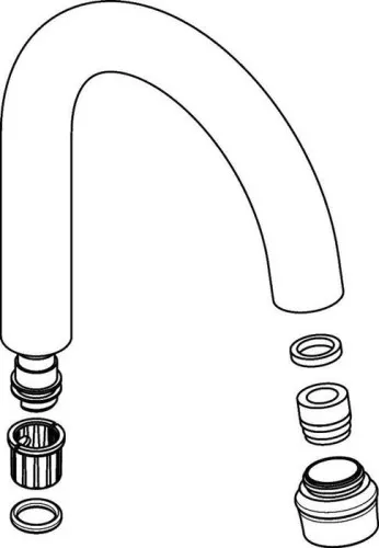 Axor HG Bec complet Montreux 2-Gri Arm WT/HWB chr