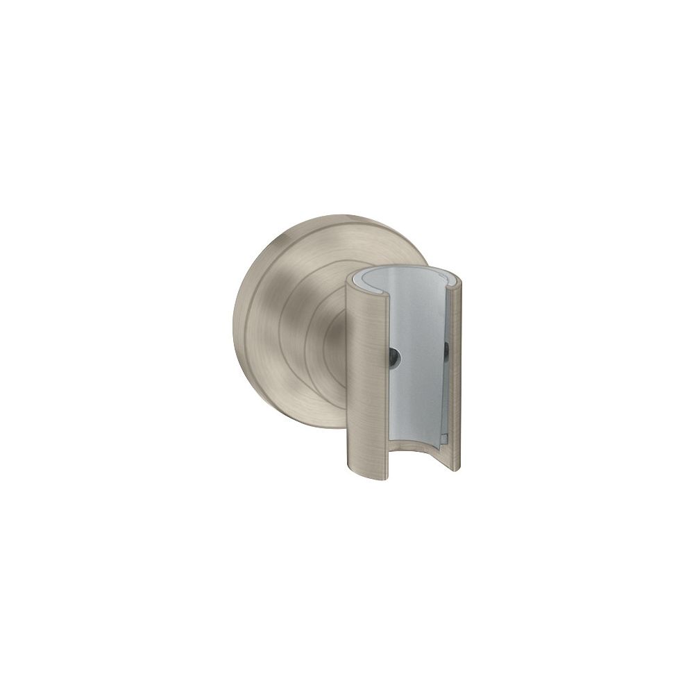 Support de pommeau de douche AXOR Citterio Porter, rond, 60x60x65mm, métal, nickel brossé