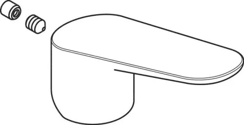 Hansgrohe AXOR Poignée pour mitigeur de lavabo Citterio M, à visser, 34093000