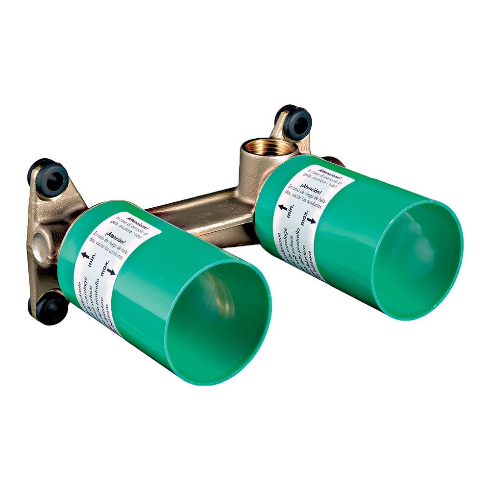 Hansgrohe corps de base pour mitigeur monocommande de lavabo encastré DN 15 pour montage mural, 13622180