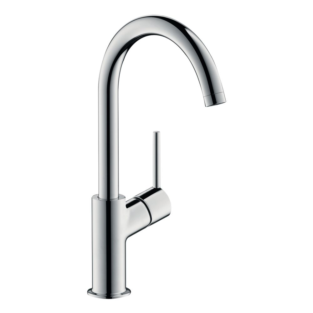 Mitigeur monocommande Hansgrohe Talis pour lavabo 210 mm, Chromé avec bec orientable et garniture Push-Open