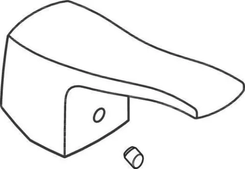Poignée Hansgrohe METRIS CLASSIC chromée pour baignoire/douche