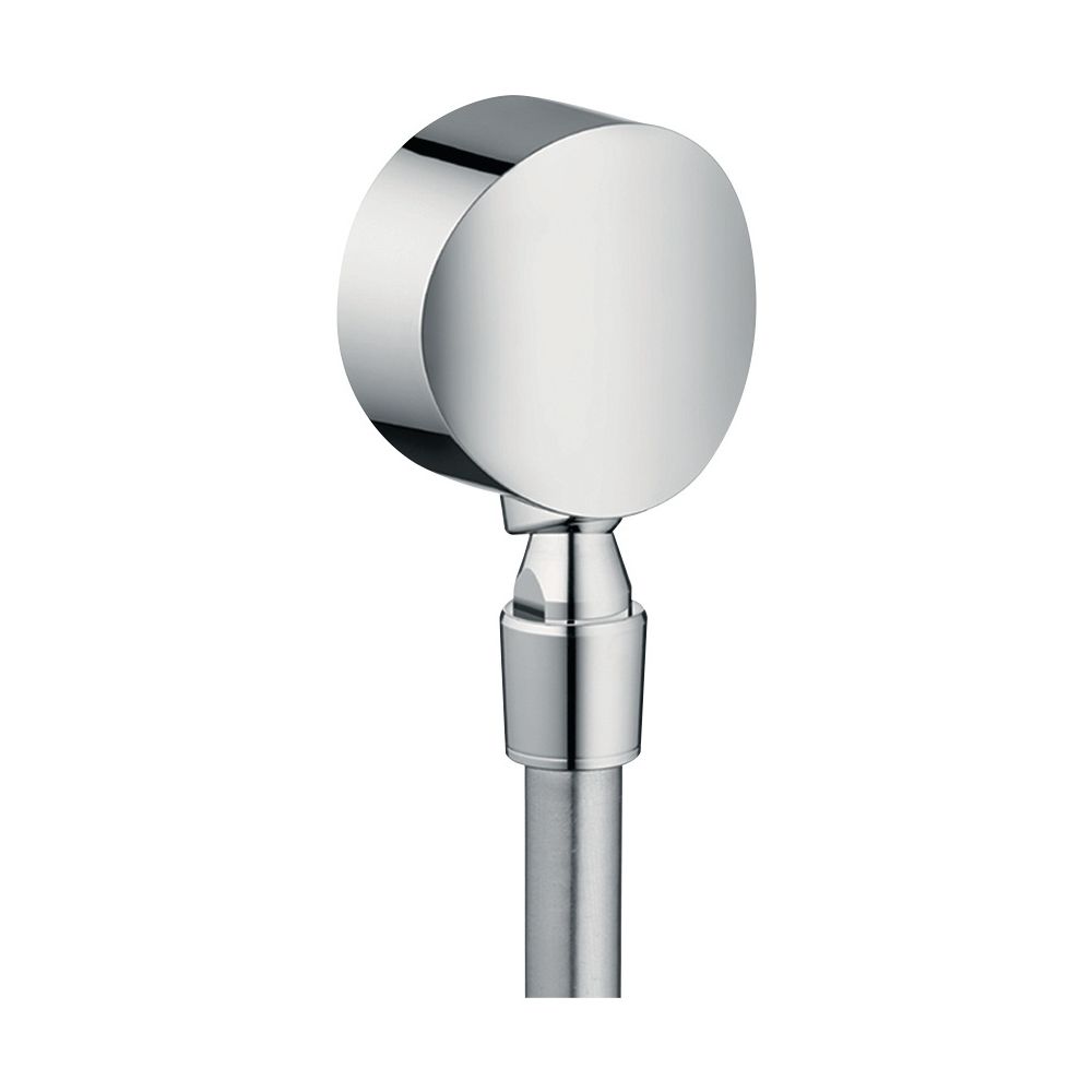 Hansgrohe FixFit Raccord mural S, anti-retour, articulation sphérique, Chromé
