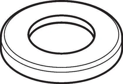Hansgrohe AXOR Rosette pour mitigeur de baignoire 4 trous Citterio, diamètre 70 mm, Chromé, 97779000
