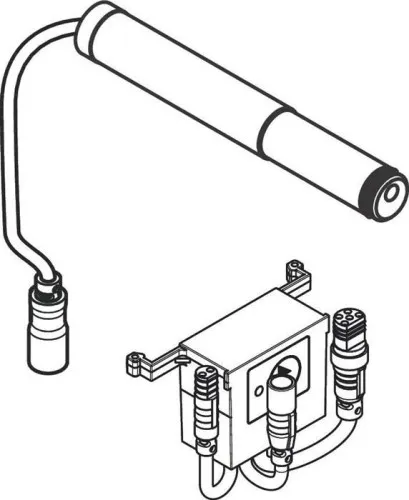 Composant électronique Hansgrohe AXOR pour mitigeur de lavabo, bec court, 95942000