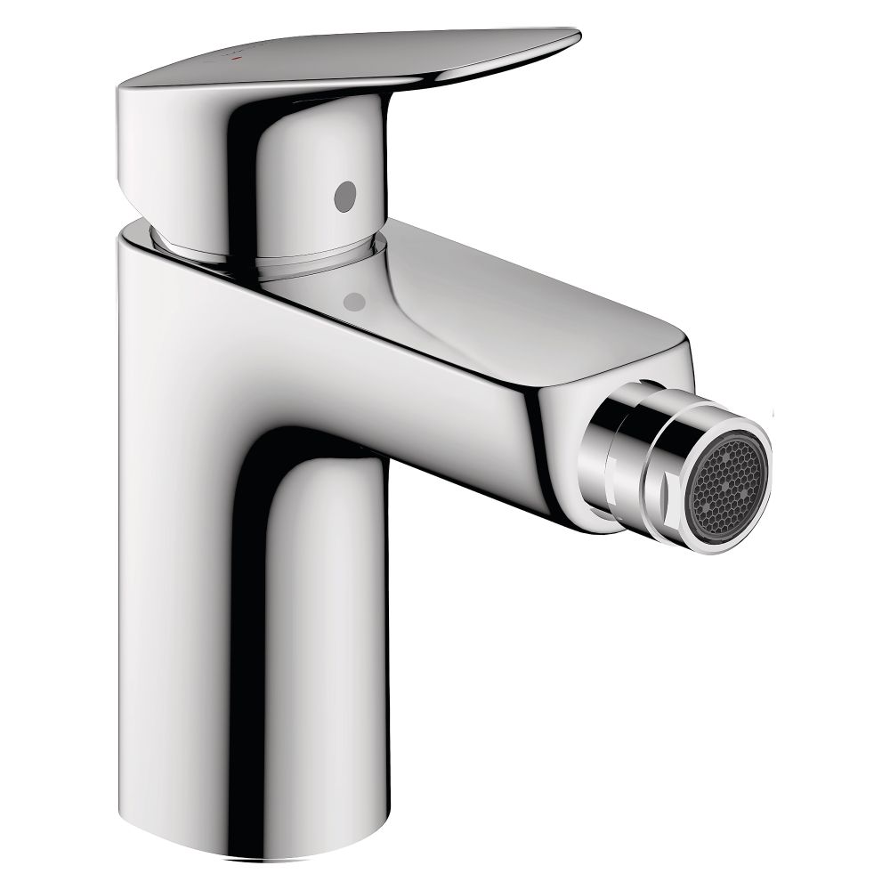 Hansgrohe Logis Mitigeur monocommande pour bidet 100 mm 7,2 l/min Chrome avec garniture à tige de traction