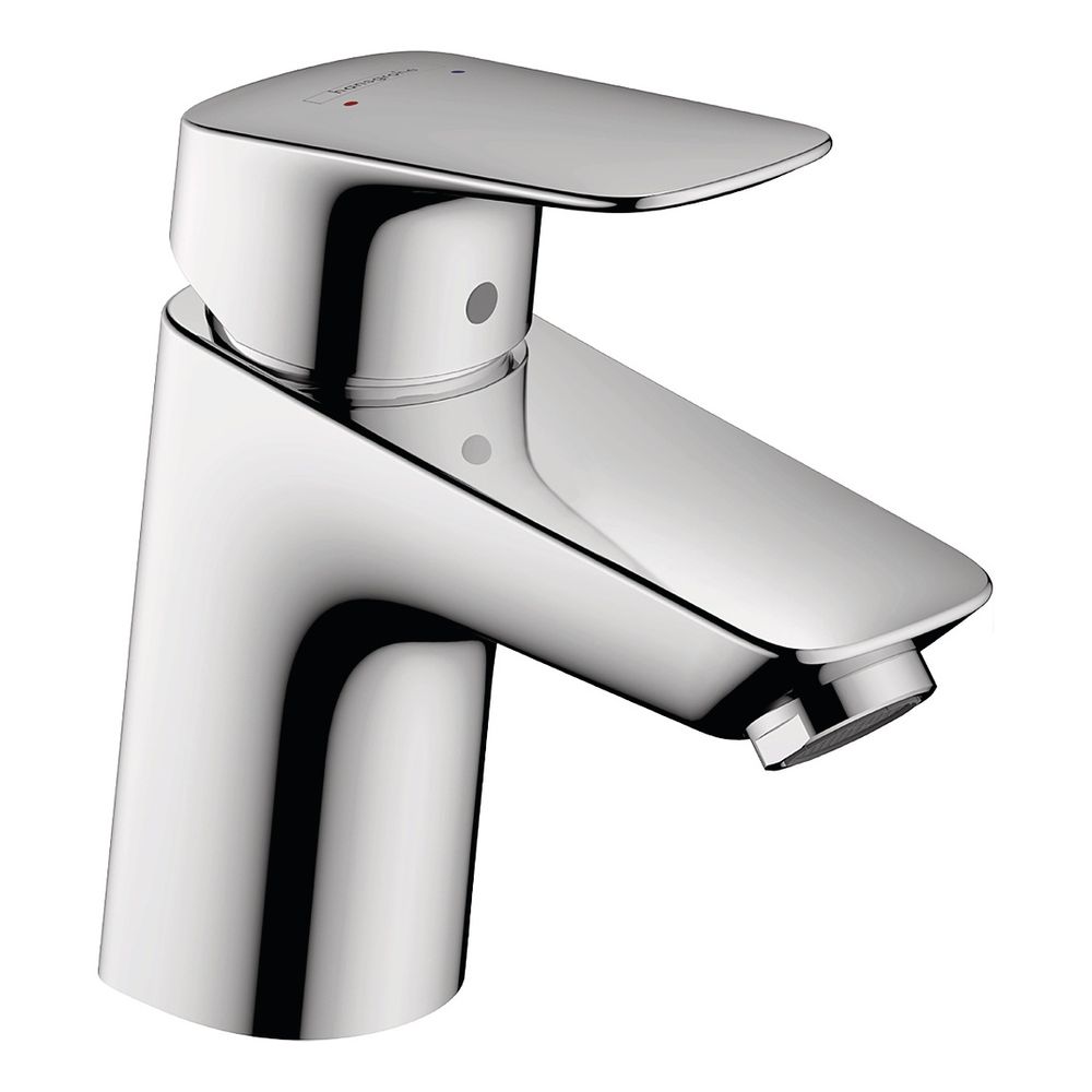 Mitigeur monocommande pour lavabo Hansgrohe Logis 70 mm 5 l/min chromé avec garniture à tirette