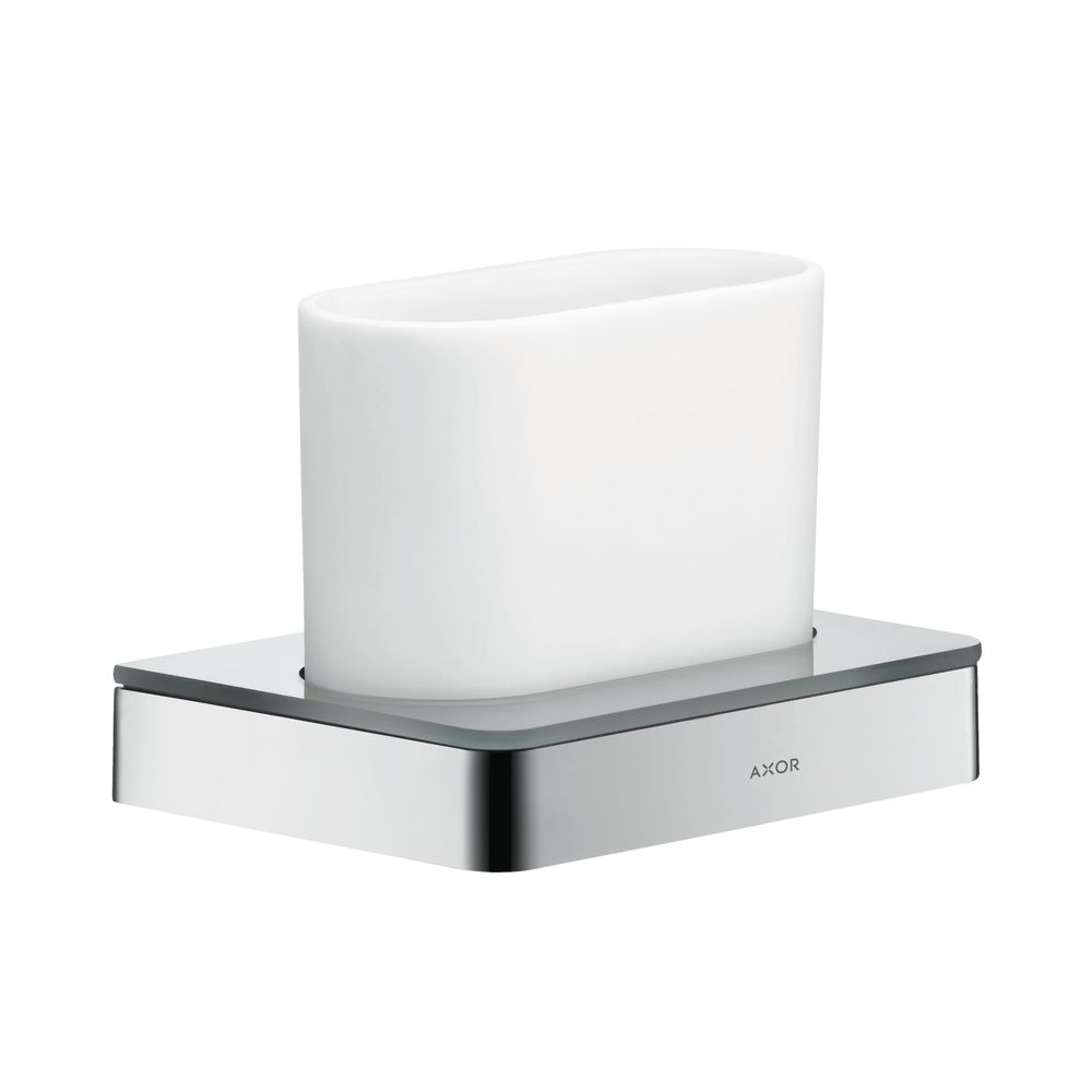 Hansgrohe AXOR Universal Softsquare verre à dents, montage mural, métal/verre, chromé