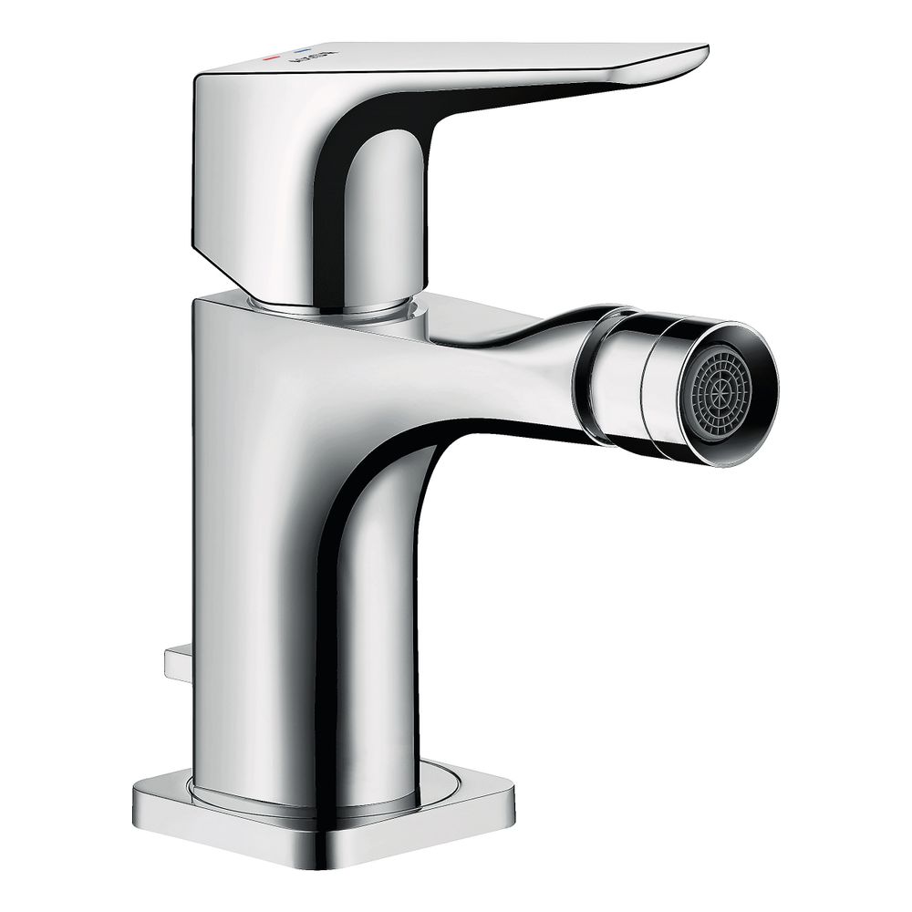 Mitigeur monocommande pour bidet Hansgrohe AXOR Citterio E, levier, garniture d'évacuation à tirette, Chromé