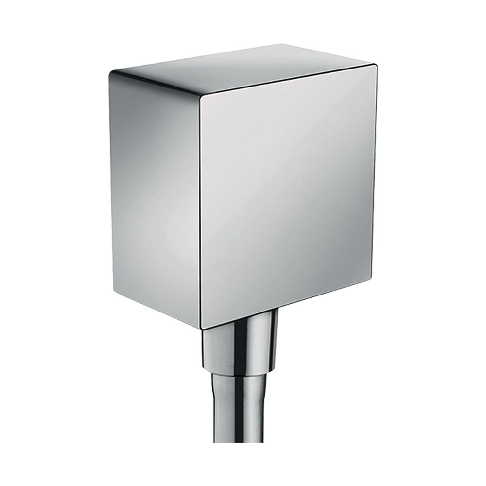 Hansgrohe FixFit Raccord mural Square, clapet anti-retour, DN 15, Chromé
