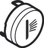 Bouton-poussoir Hansgrohe HG Symbol douchette latérale blanc