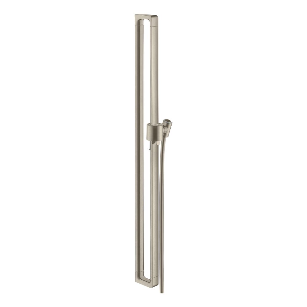 Hansgrohe AXOR Citterio E Barre de douche 90 cm, flexible de douche 160 cm, Nickel brossé