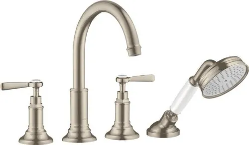 Axor HG 4L Robinet de bordure pour carrelage MONTREUX DN 15 à levier - Nickel brossé