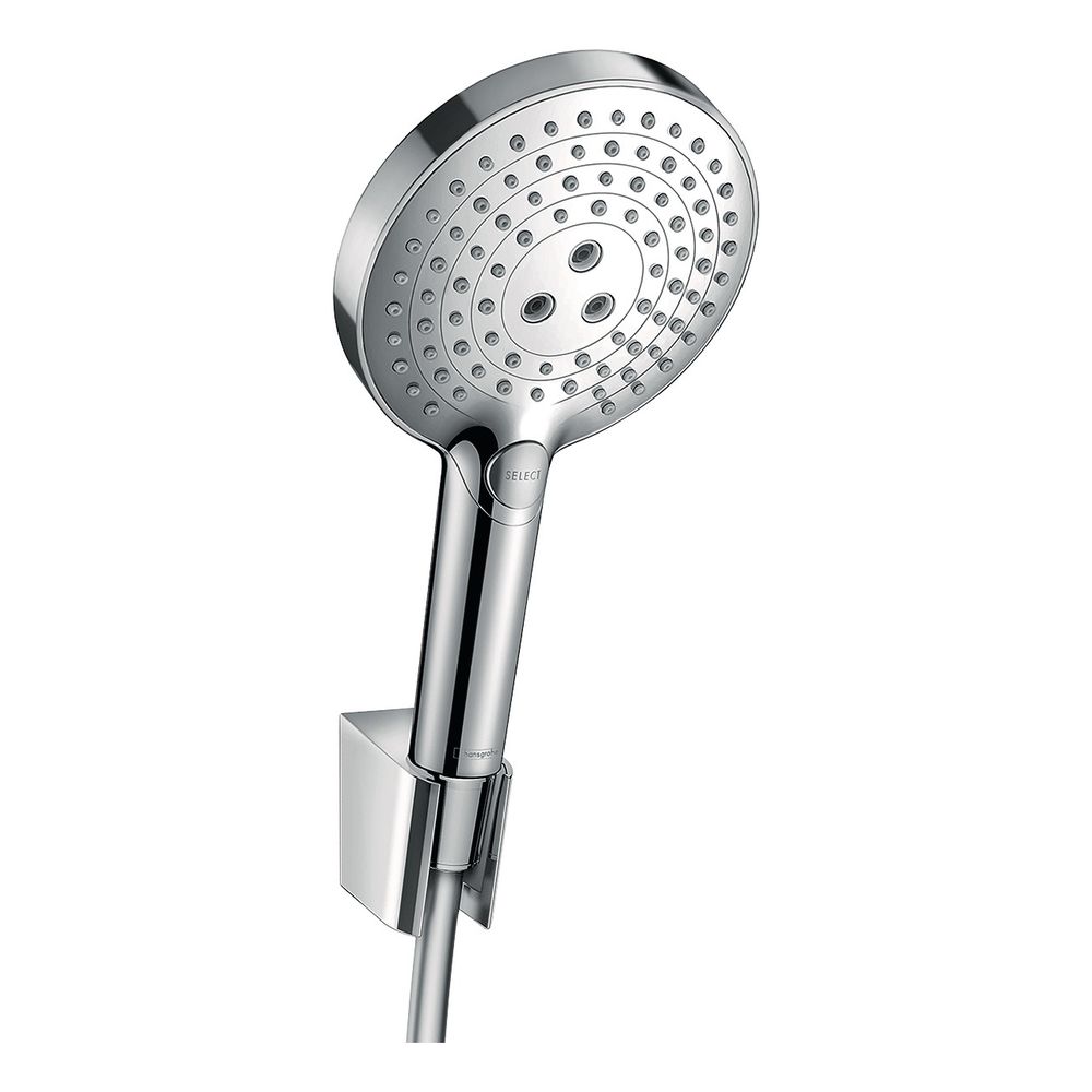 Hansgrohe Set support de douche Raindance Select S 120 mm, 15 l/min, 3 jets, flexible 125 cm, chrome