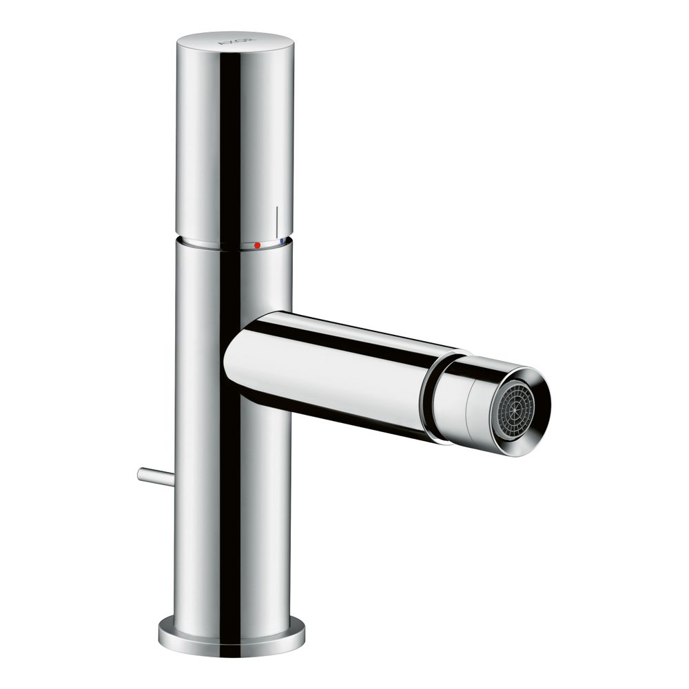 Mitigeur de bidet AXOR Uno à levier unique, 5 l/min, poignée Zero, bonde à tirette, Chrome